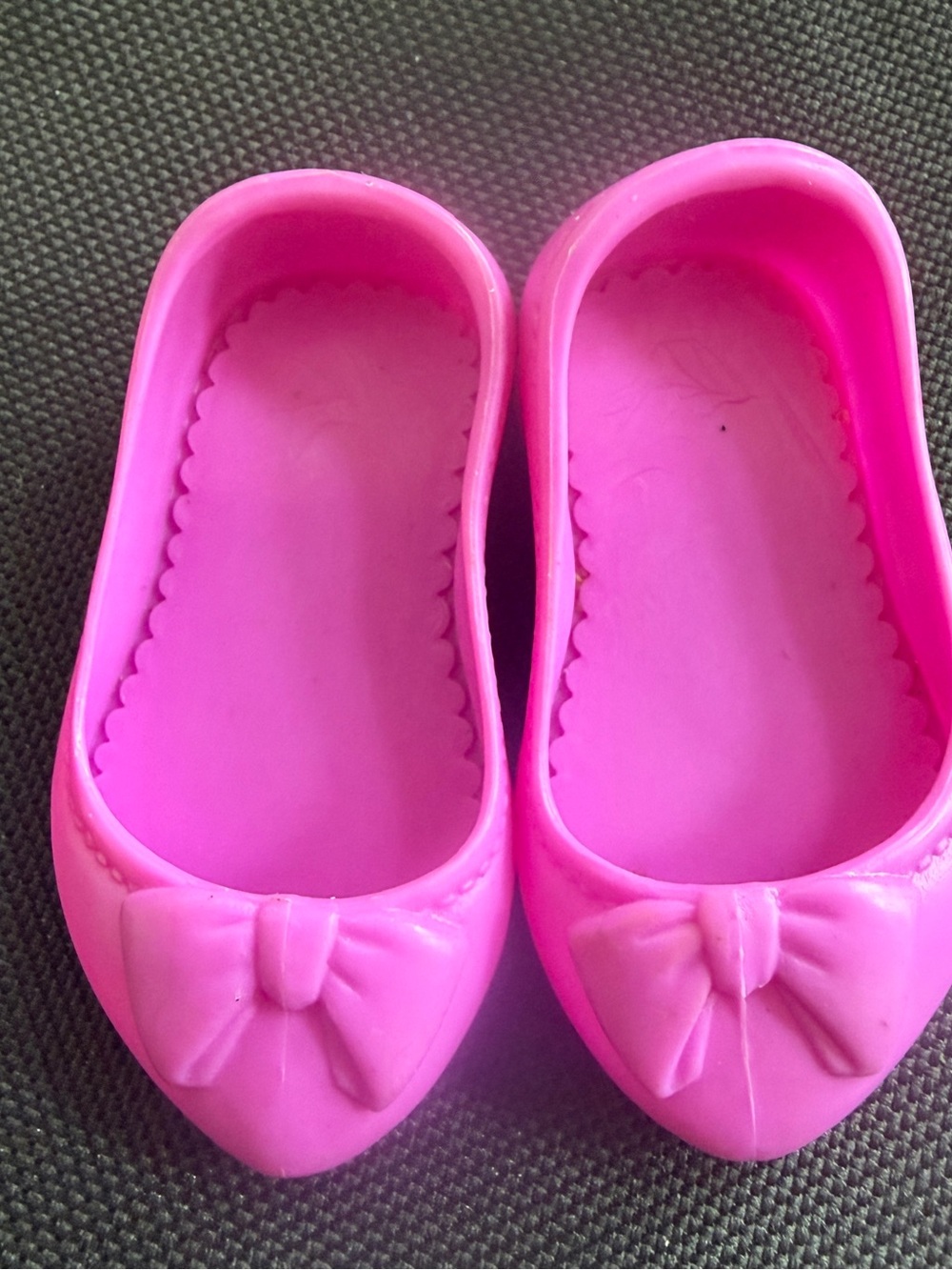 Official Disney Princess 14” Toddler Doll Purple Bow Shoes Replacement 2-3/8”